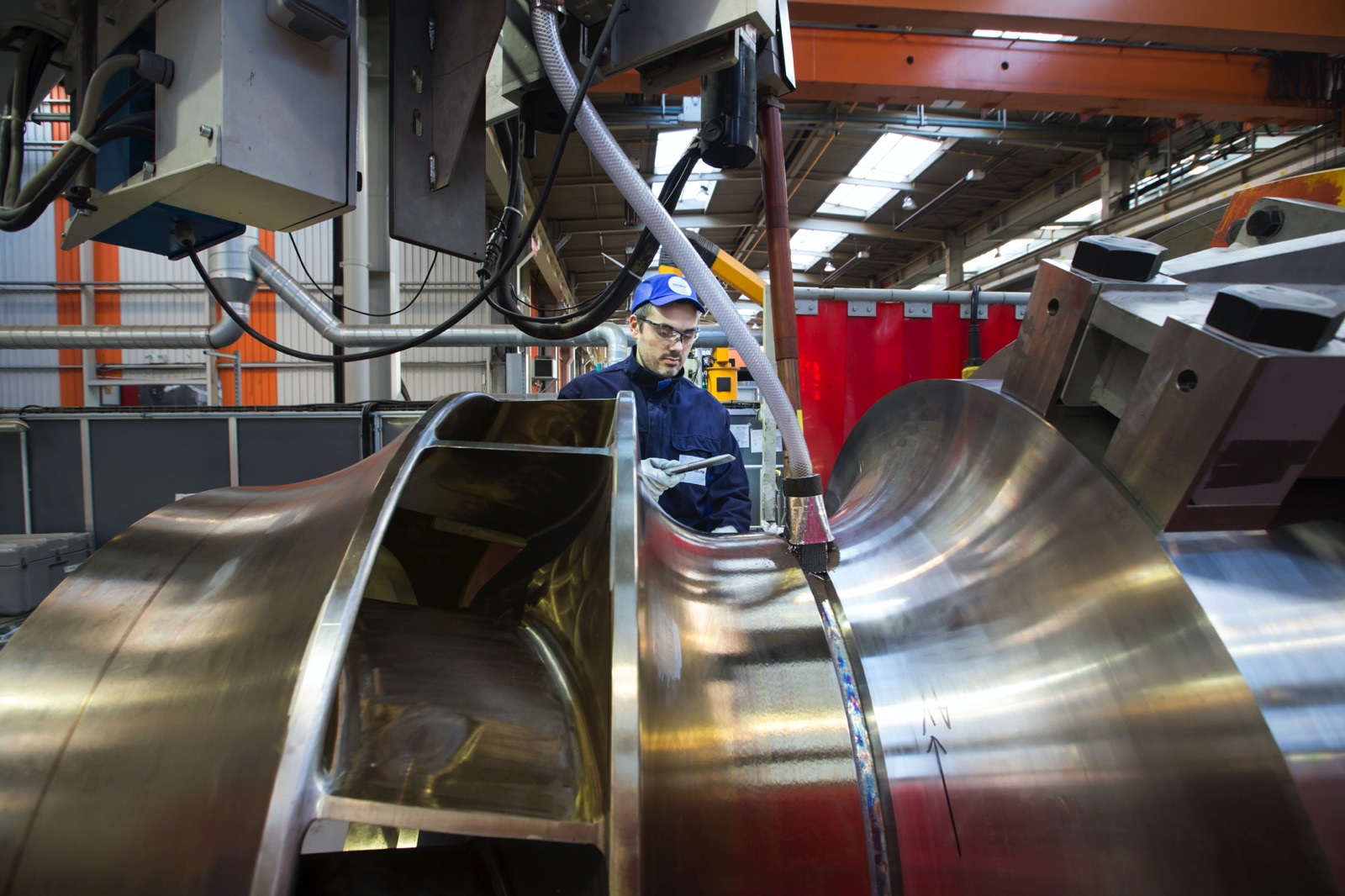 Welding operation on a pump Resized